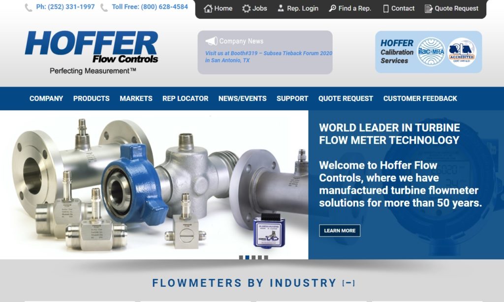Hoffer Flow Controls, Inc.